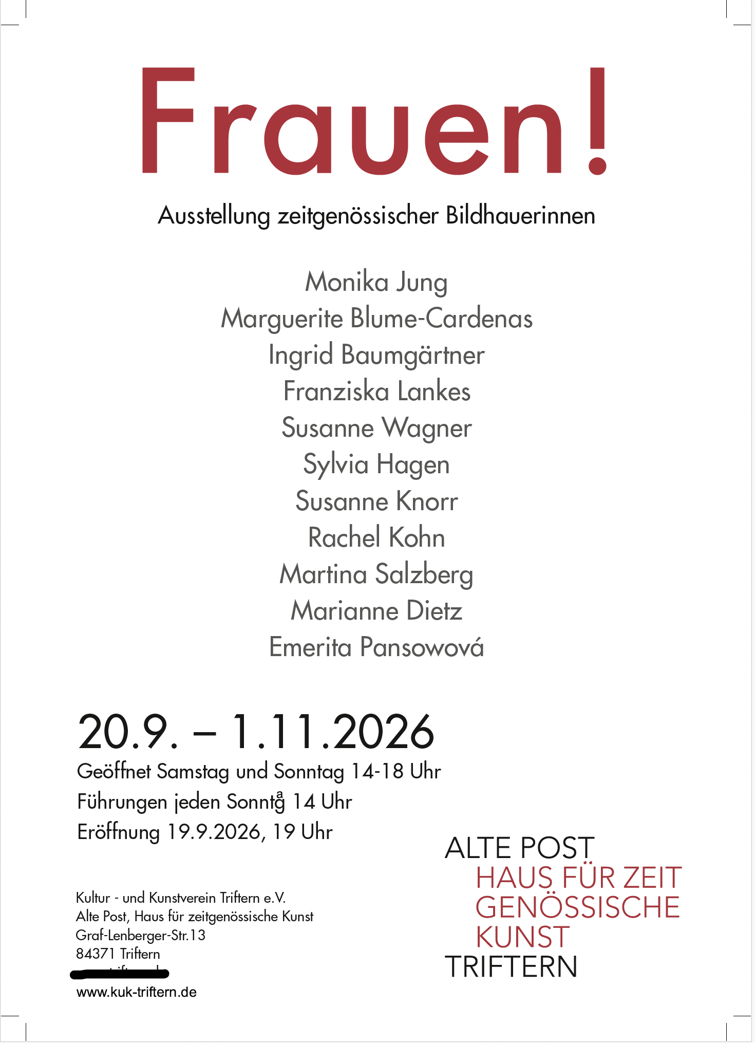 Frauen! VorderPlakat